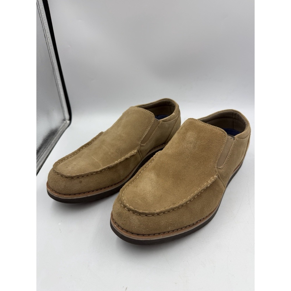 Lands' End Penny Loafers Shoes Mens Size 9 US Suede Leather Dress Slip On